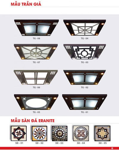 Mẫu trần sàn thang máy