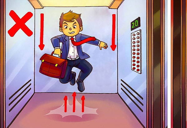 Cách nào để sống sót khi thang máy bất ngờ rơi